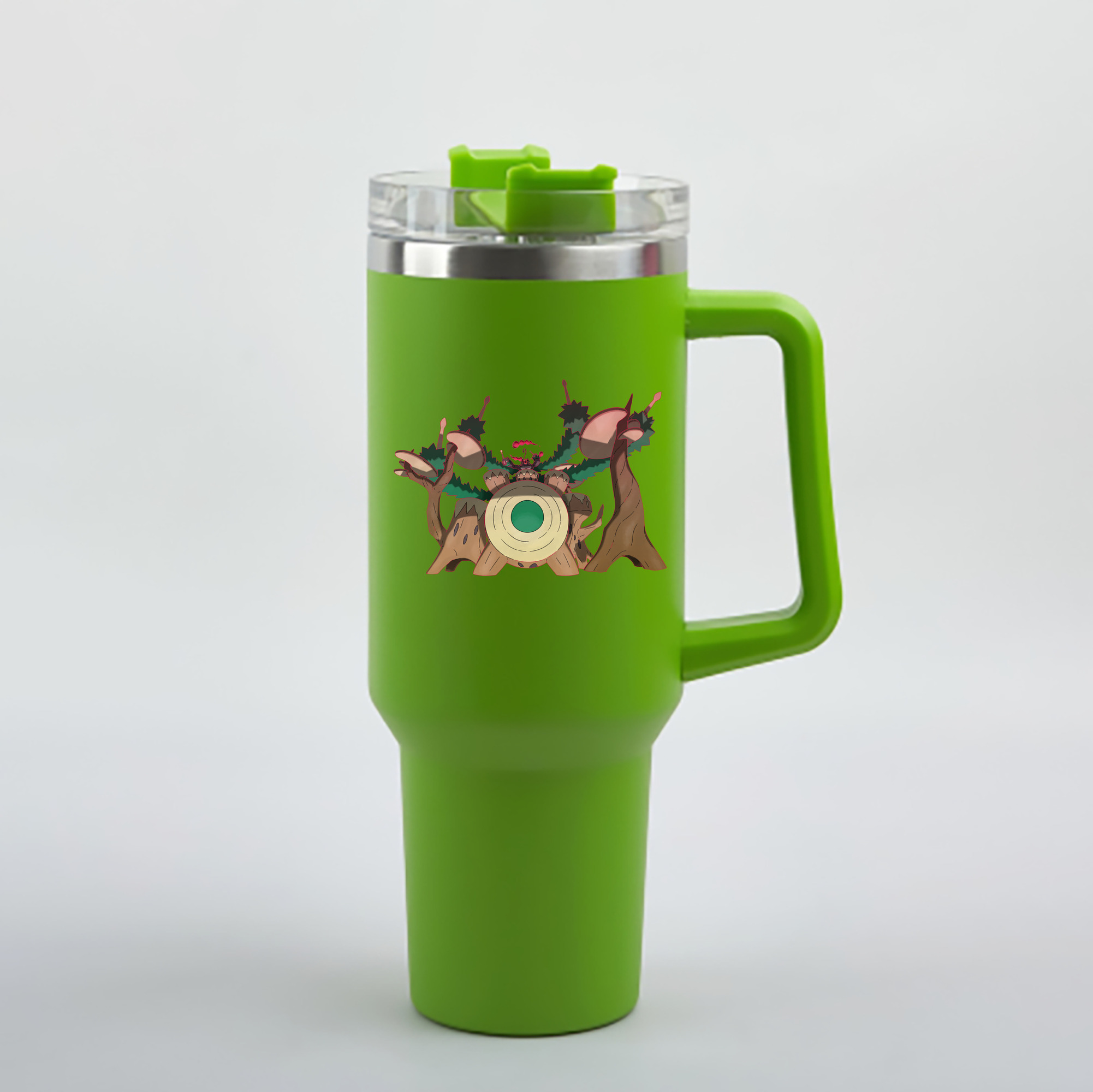 （画像用） ポケットモンスター Pokémon 1200mL車用タンブラー - クリスタルステッカー（プラスチックストロー付き）